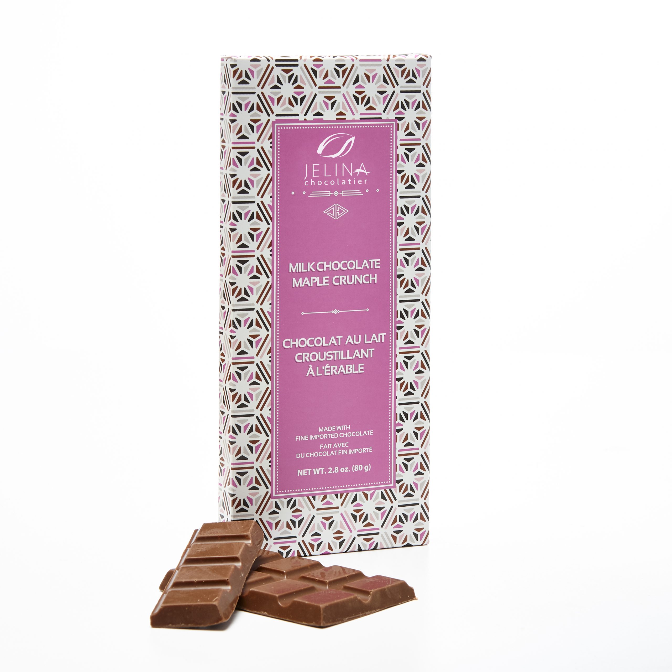 Milk Chocolate Maple Crunch Bar Jelina Chocolatier